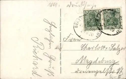 Ak Berlin, Hochbahn über der Spree