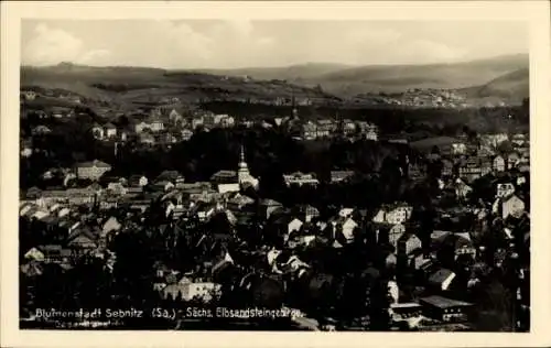 Ak Sebnitz Sächsische Schweiz, Blumenstadt  Sächsisches Elbsandsteingebirge, Stadtansicht