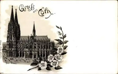 Litho Köln am Rhein, Dom