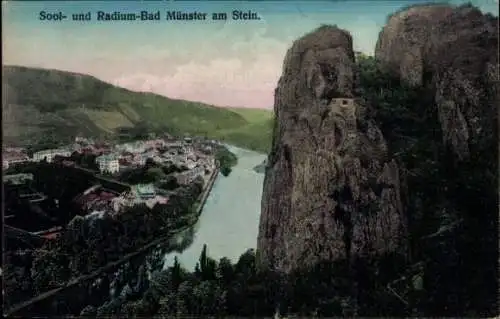 Ak Bad Münster am Stein Bad Kreuznach an der Nahe, Gesamtansicht