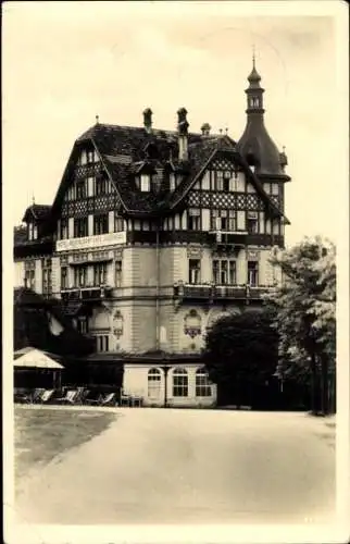 Ak Karlovy Vary Karlsbad Stadt, Gaststätte und Hotel Jägerhaus
