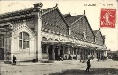 Ak Orléans Loiret, Bahnhof
