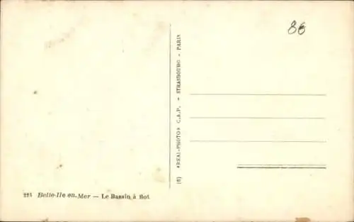 Ak Belle Ile en Mer Morbihan, Hafen