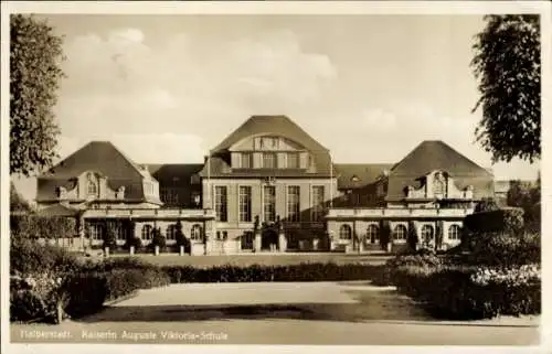 Ak Halberstadt am Harz, Kaiserin Auguste Viktoria Schule