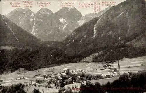 Ak Tirol Österreich, Berglandschaft, Schlickermandlen, Steingrubenkogl, Alpenklubscharte, Tirol.