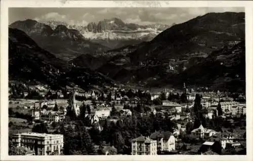 Ak Bozen Bolzano Südtirol, Berglandschaft mit Dolomiten, Südtirol, Architektonische Details, foto