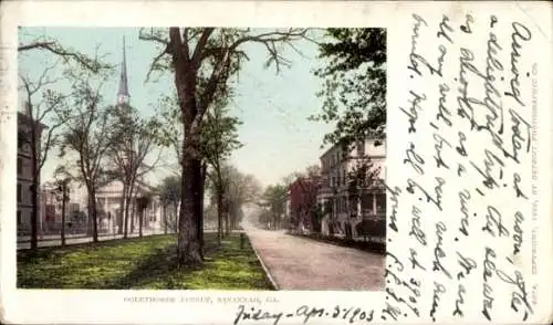 Ak Savannah Georgia USA, Oglethorpe Avenue