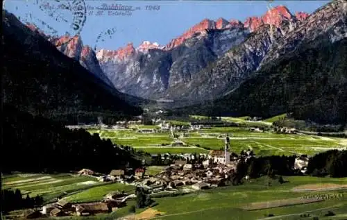 Ak Toblach Dobbiaco Südtirol, Gesamtansicht