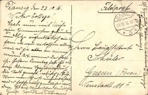 Ak Gdańsk Danzig,  die Marienkirche, gotische Architektur, Stadtdetail