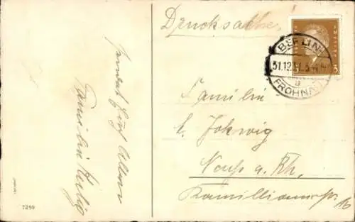 Ak Glückwunsch Neujahr, Schneemann, Kinder