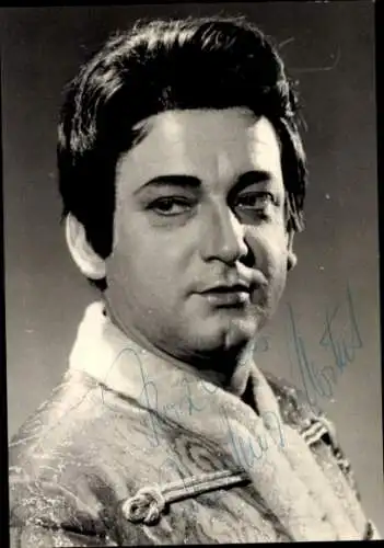 Ak Opernsänger Karl Heinz Hertel, Portrait, Der Bettelstudent, Autogramm