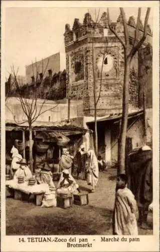 Ak Tetuan Tétouan Marokko, Brotmarkt
