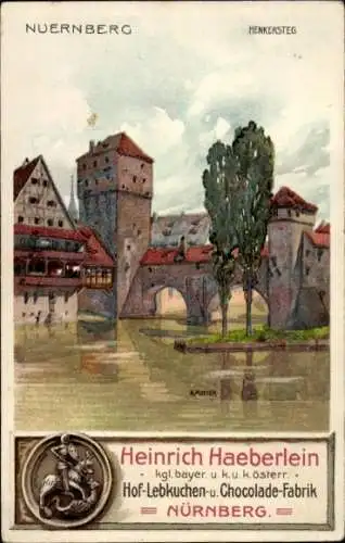 Künstler Litho Mutter, Nürnberg in Mittelfranken Bayern, Henkerstieg