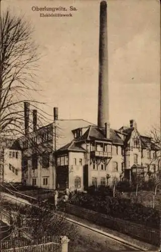 Ak Oberlungwitz in Sachsen, Elektrizitätswerk
