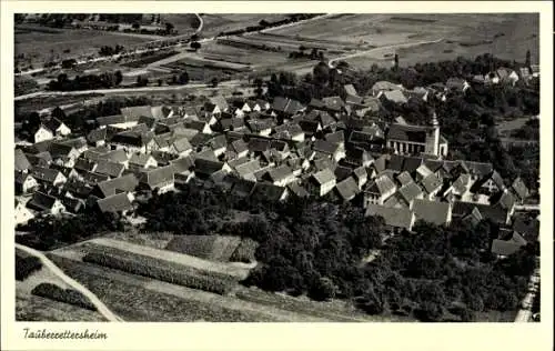 Ak Tauberrettersheim in Unterfranken, Fliegeraufnahme