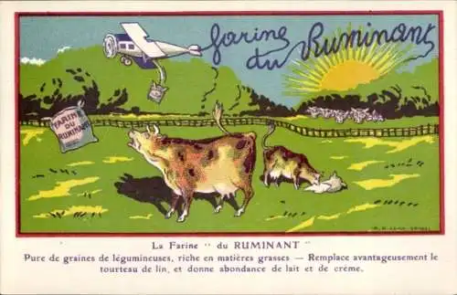 CPA Reklame, La Farine de Ruminant