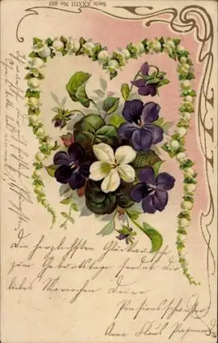 Ak Glückwunsch Geburtstag, Blumen