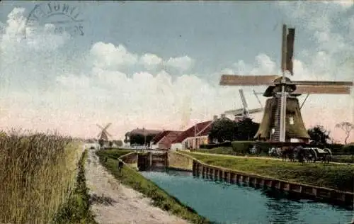 Ak Dänemark, Windmühle