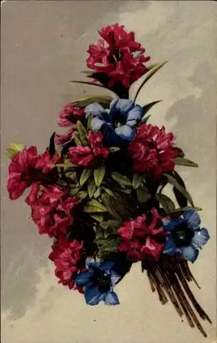 Ak Blumenstrauß, Blumen