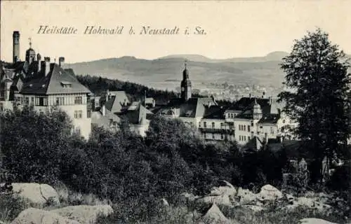 Ak Hohwald Neustadt in Sachsen, Teilansicht der Stadt