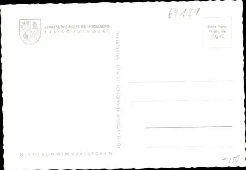 Ak Leimen in Baden, Freibad