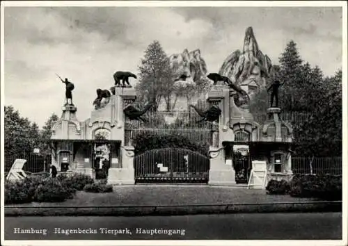 Ak Hamburg Eimsbüttel Stellingen, Carl Hagenbecks Tierpark