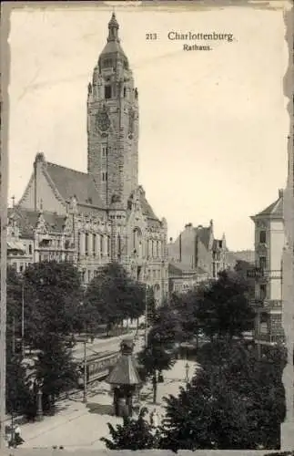 Ak Berlin Charlottenburg, Rathaus