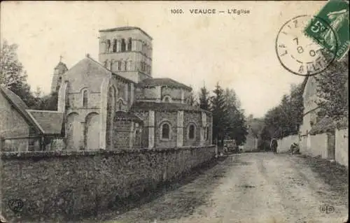 Ak Veauce Allier, Kirche