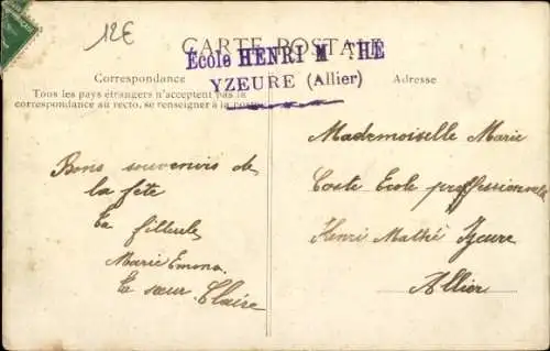 Ak Veauce Allier, Kirche