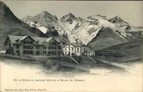 Ak Col du Lautaret Hautes Alpes, Berglandschaft, Hotels, Gletscher, Schneeberge