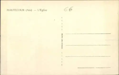 Ak Hautecour Ain, Kirche