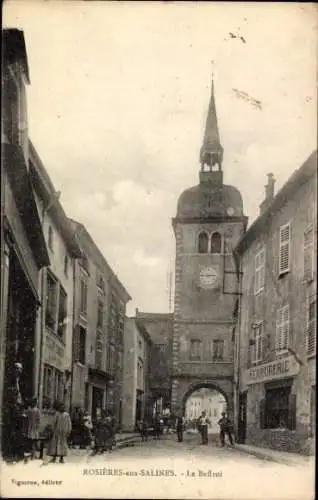 Ak Rosières aux Salines Meurthe et Moselle, Le Beffroi