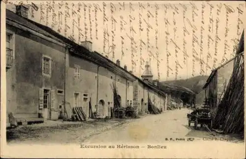 CPA Hérisson Allier, Bonlieu, vue du rue