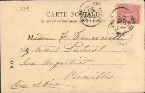 CPA Hérisson Allier, Bonlieu, vue du rue
