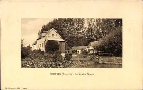 Ak Rouves Meurthe et Moselle, Moulin Pithrou,  Mühle, ländliche Umgebung, einfache ländliche Arch