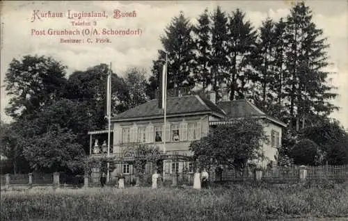 Ak Grunbach Remshalden in Württemberg, Kurhaus Luginsland, Buoch