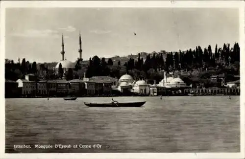 Ak Konstantinopel Istanbul Türkei, Eyoub am Goldenen Horn, Boot