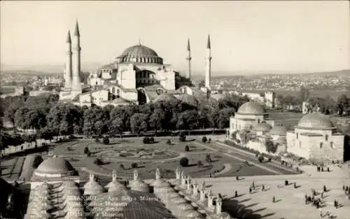 Ak Konstantinopel Istanbul Türkei,  Hagia Sophia,  Architektur, Moscheen, Gärten