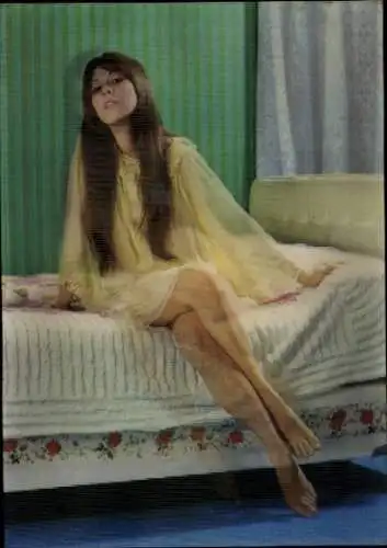 3-D Ak Frauenakt, Nackte Frau, Erotik