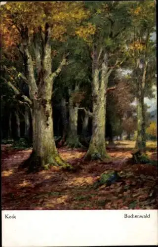 Künstler Ak Keck, Buchenwald, Wald