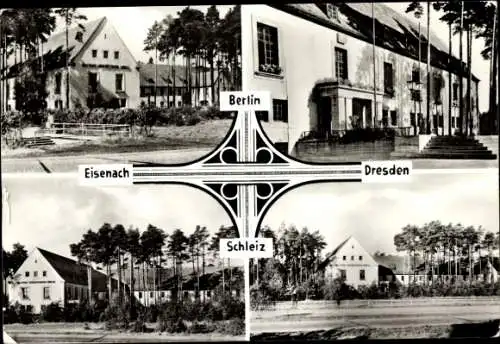 Ak Hermsdorf in Thüringen, Mitropa Rasthof, Hermsdorfer Kreuz