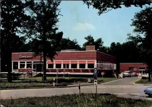 Ak Rieden Hausen bei Würzburg Unterfranken, Autobahn-Raststätte Riedener Wald