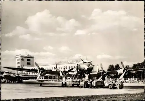 Ak Frankfurt am Main, Flughafen, 5986 SAA SOUTH AFRICAN L-749A