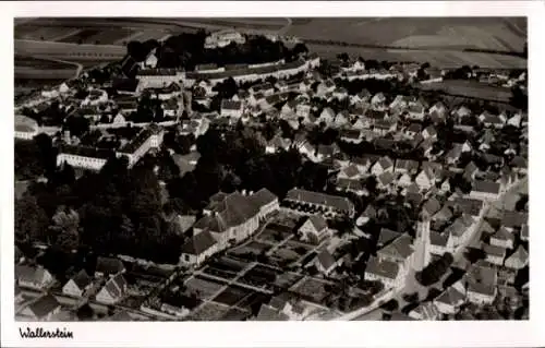 Ak Wallerstein in Schwaben, Fliegeraufnahme