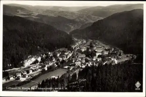 Ak St. Blasien im Schwarzwald, Luftaufnahme, St. Blasien, Bilder des Dorfes, Schwarzwald