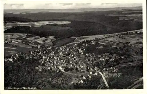 Ak Höpfingen im Odenwald Baden, Luftaufnahme von  ländliche Umgebung, Gasthaus z. Ochsen