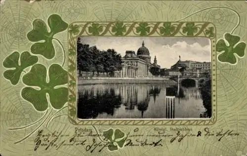 Präge Passepartout Ak Potsdam, Stadtschloss