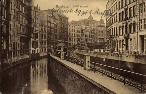 Ak Hamburg Altstadt, Mönkedamm