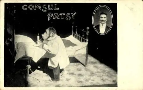 Ak Schimpanse, Bett, Kerze, Consul Patsy