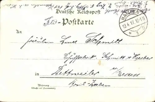 Litho Hameln an der Weser Niedersachsen, Rattenfänger, Turm